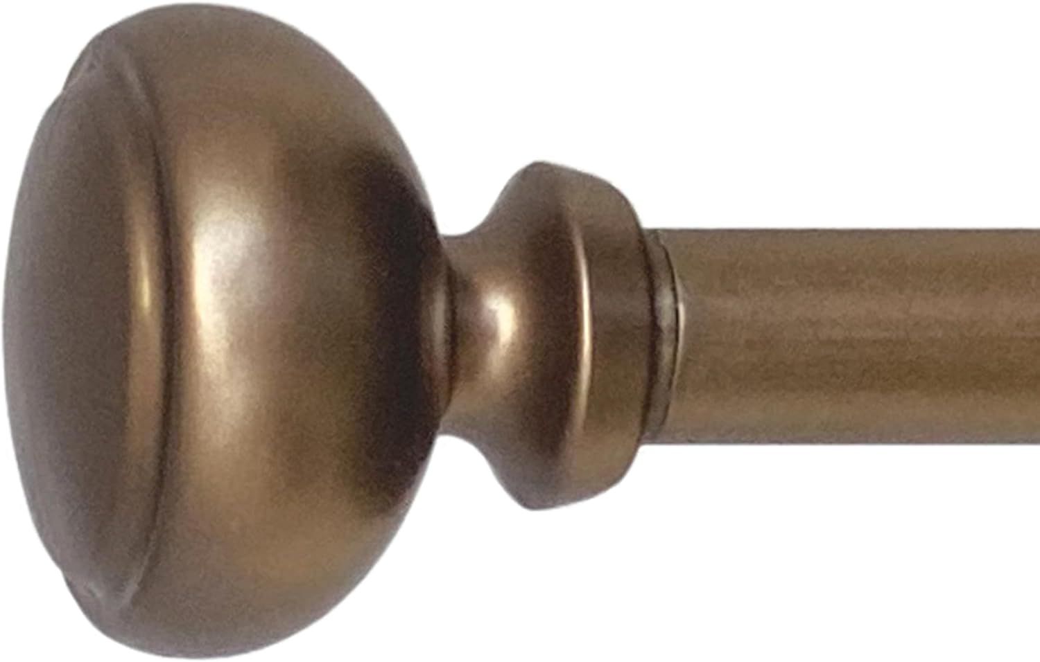 Fairbanks Dark Bronze Adjustable Curtain Rod Set with Finials