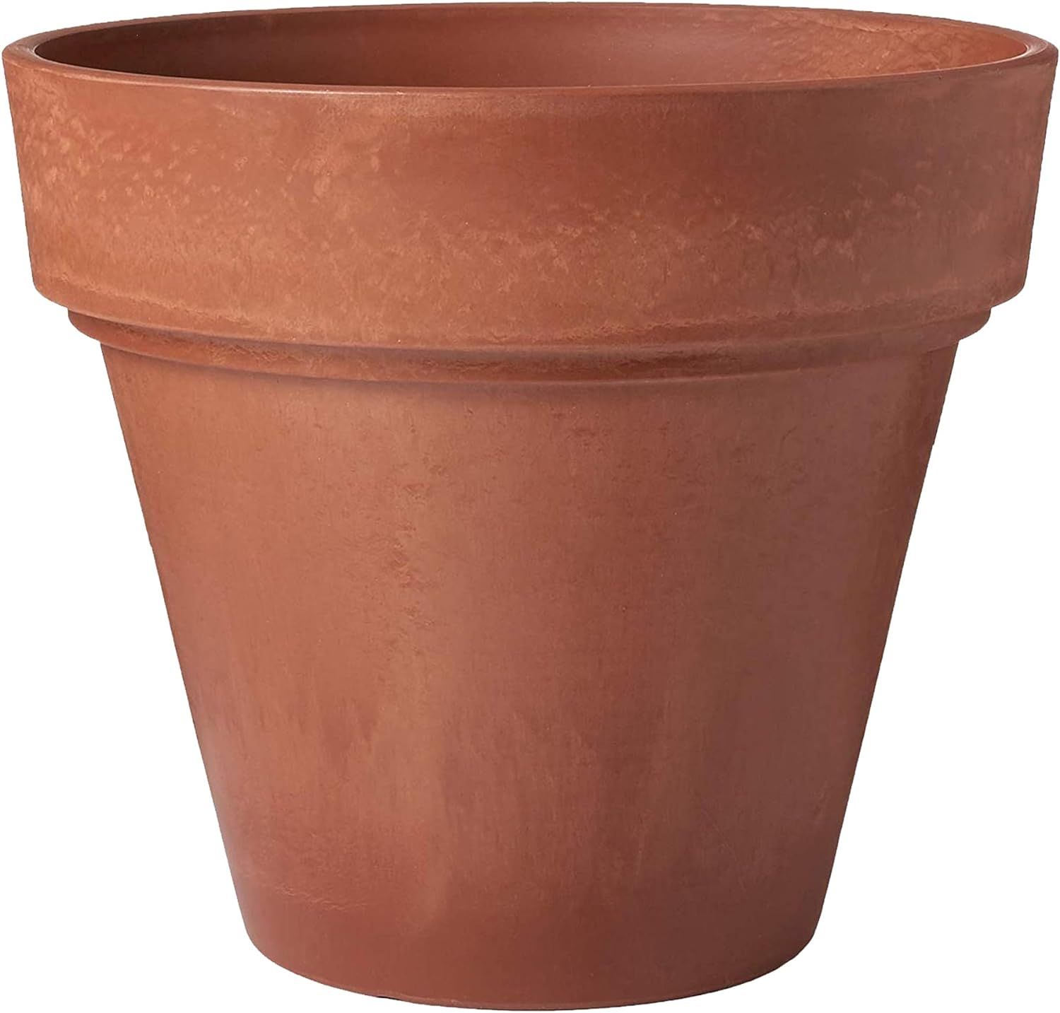 Terra Cotta Eco-Friendly Round Medium Outdoor Planter, 14"x13"