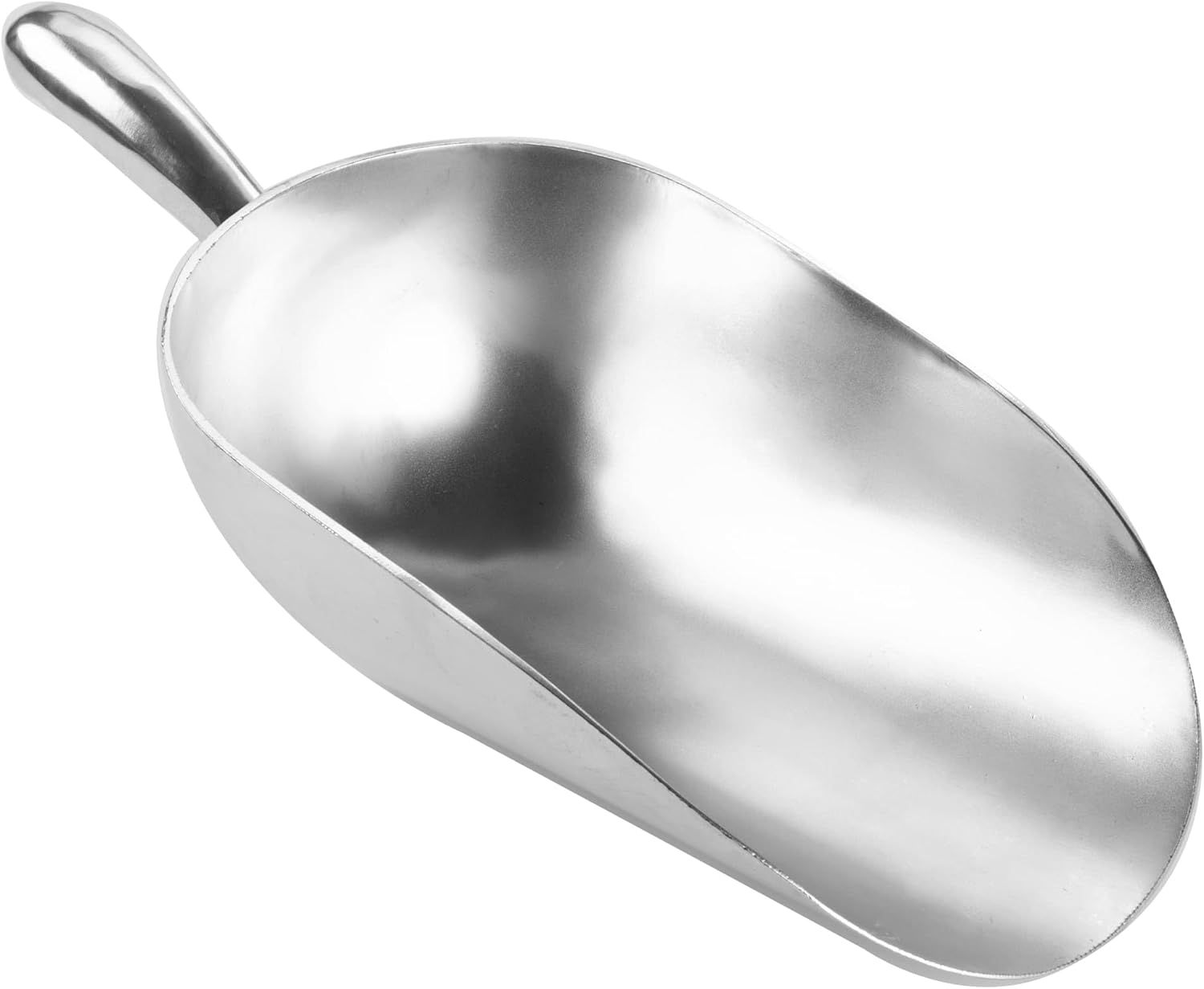 Silver 84 oz Aluminum Kitchen Scoop with Handle