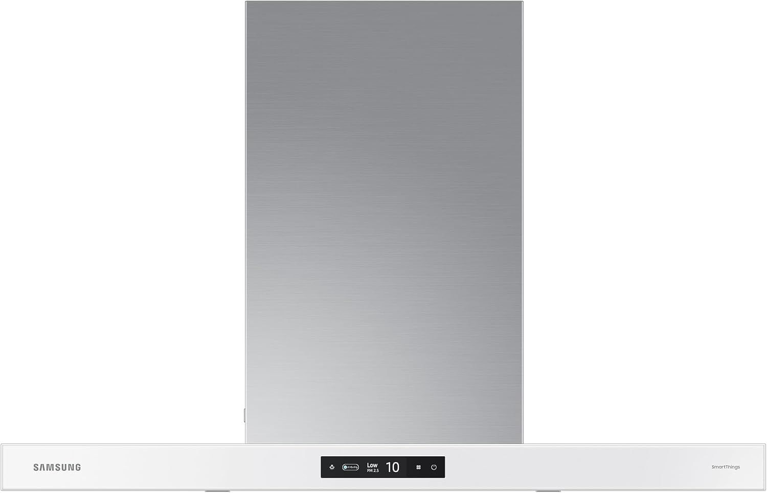 36" Clean White and Stainless Steel Convertible Wall Mounted Range Hood