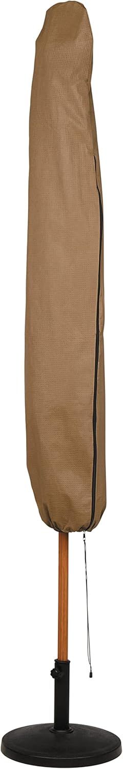 Essential Water-Resistant 9 Foot Brown Patio Umbrella Cover