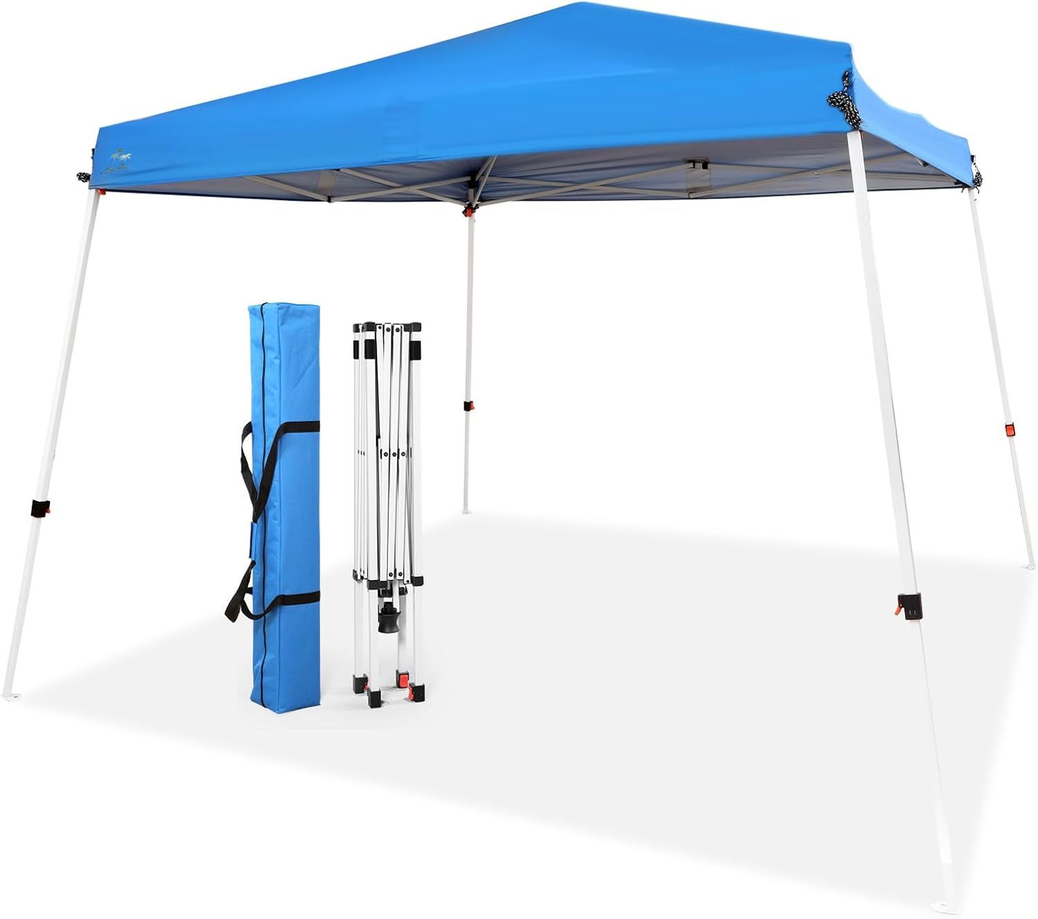 Blue 10x10 Slant Leg Waterproof Steel Canopy Tent