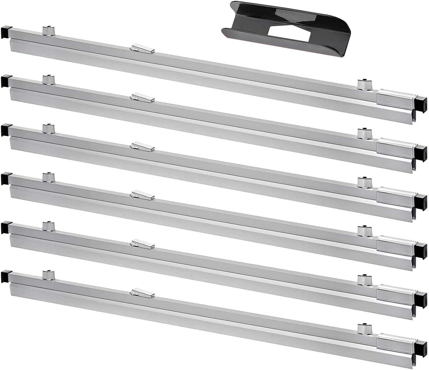 Adir 36-Inch Aluminum Blueprint Clamps with Steel Knobs, Set of 6