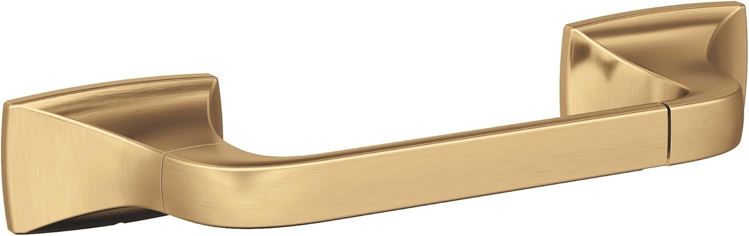 Champagne Bronze Pivoting Double Post Toilet Paper Holder