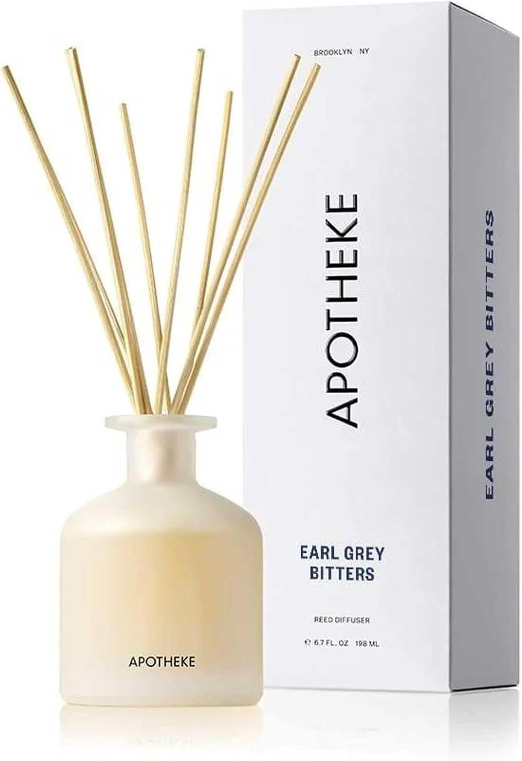 Apotheke Earl Grey Bitters White Floral and Bamboo Reed Diffuser