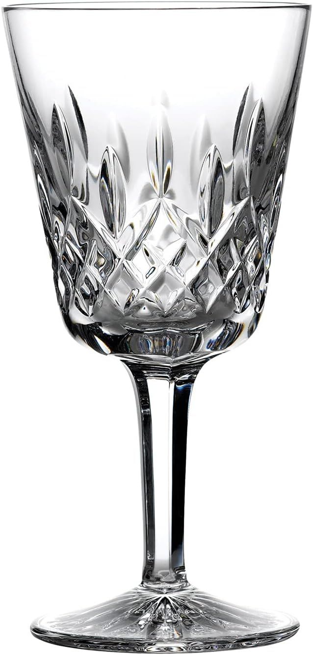 Lismore Clear Crystal Cut Traditional Goblet Glass