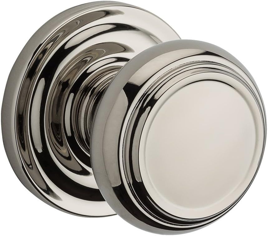 Polished Nickel Solid Brass Traditional Passage Door Knob