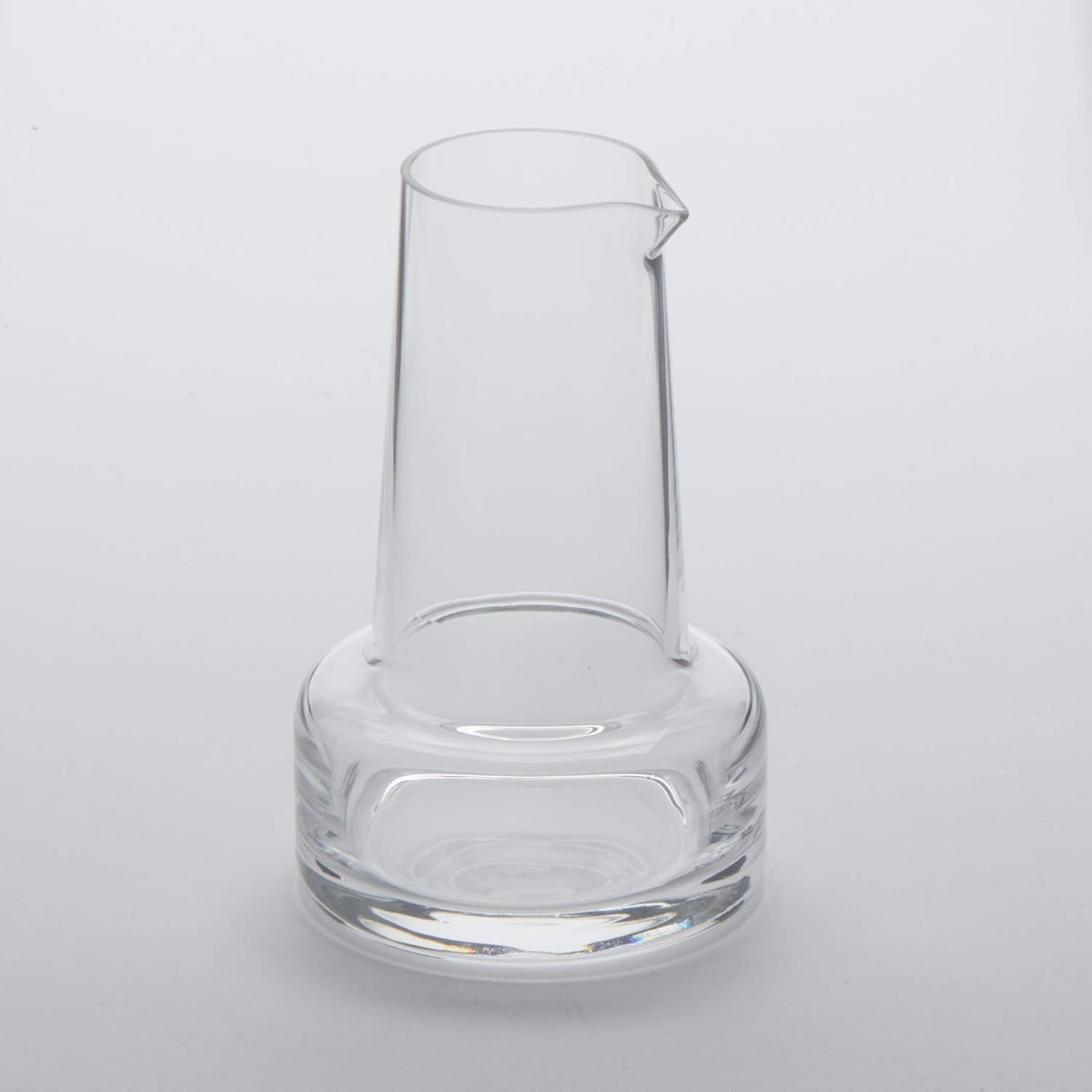 Clear Round Soda Lime Glass Carafe, 8-Ounces