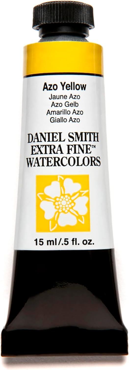 Daniel Smith Azo Yellow Extra Fine Watercolor Paint, 15ml Tube