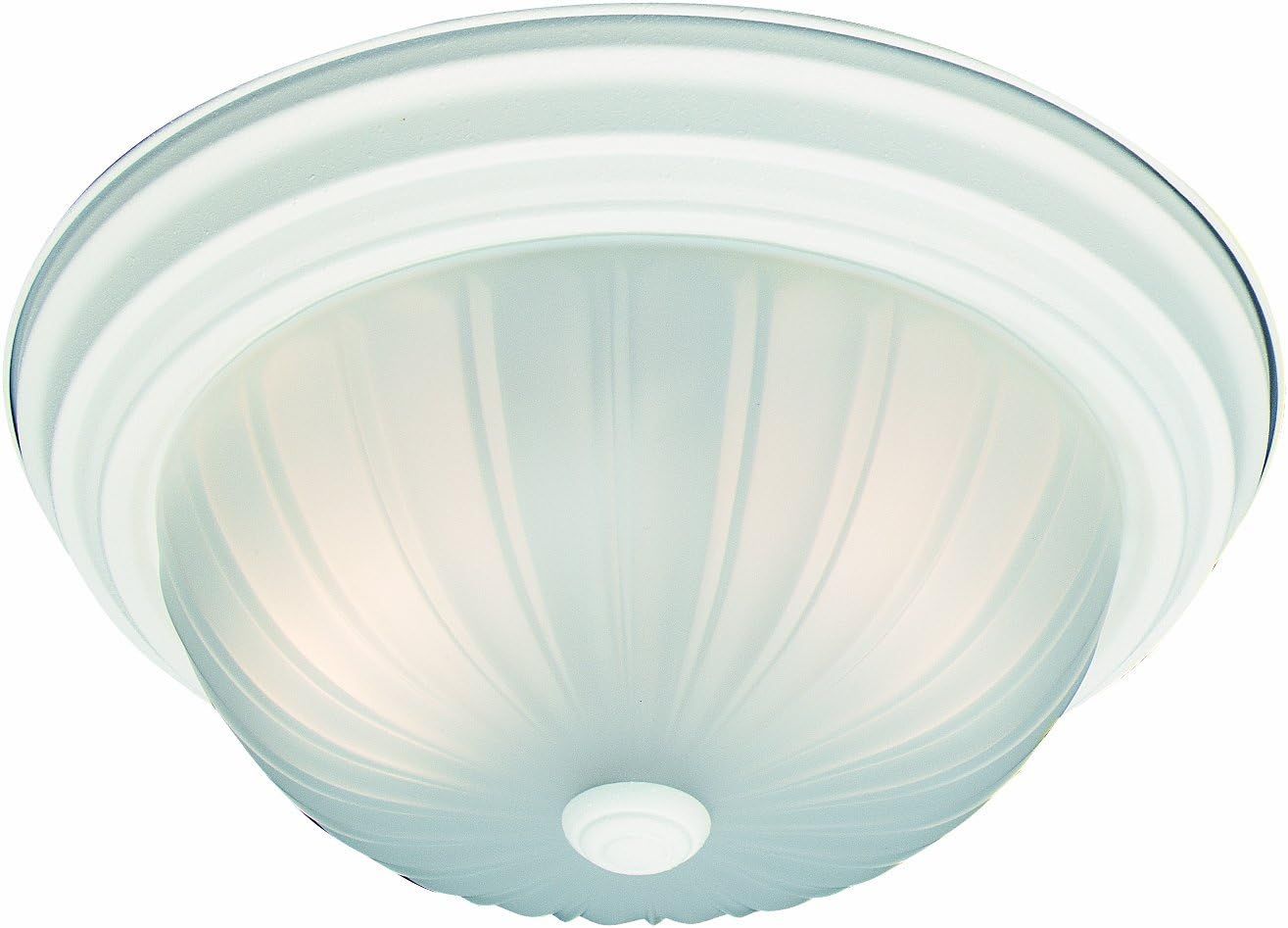 Elegant Frosted White Glass Circular Ceiling Lamp, LED Compatible