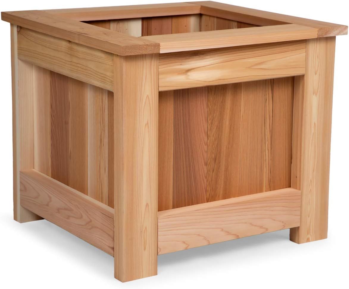 Western Red Cedar Rot-Resistant Outdoor Box Planter