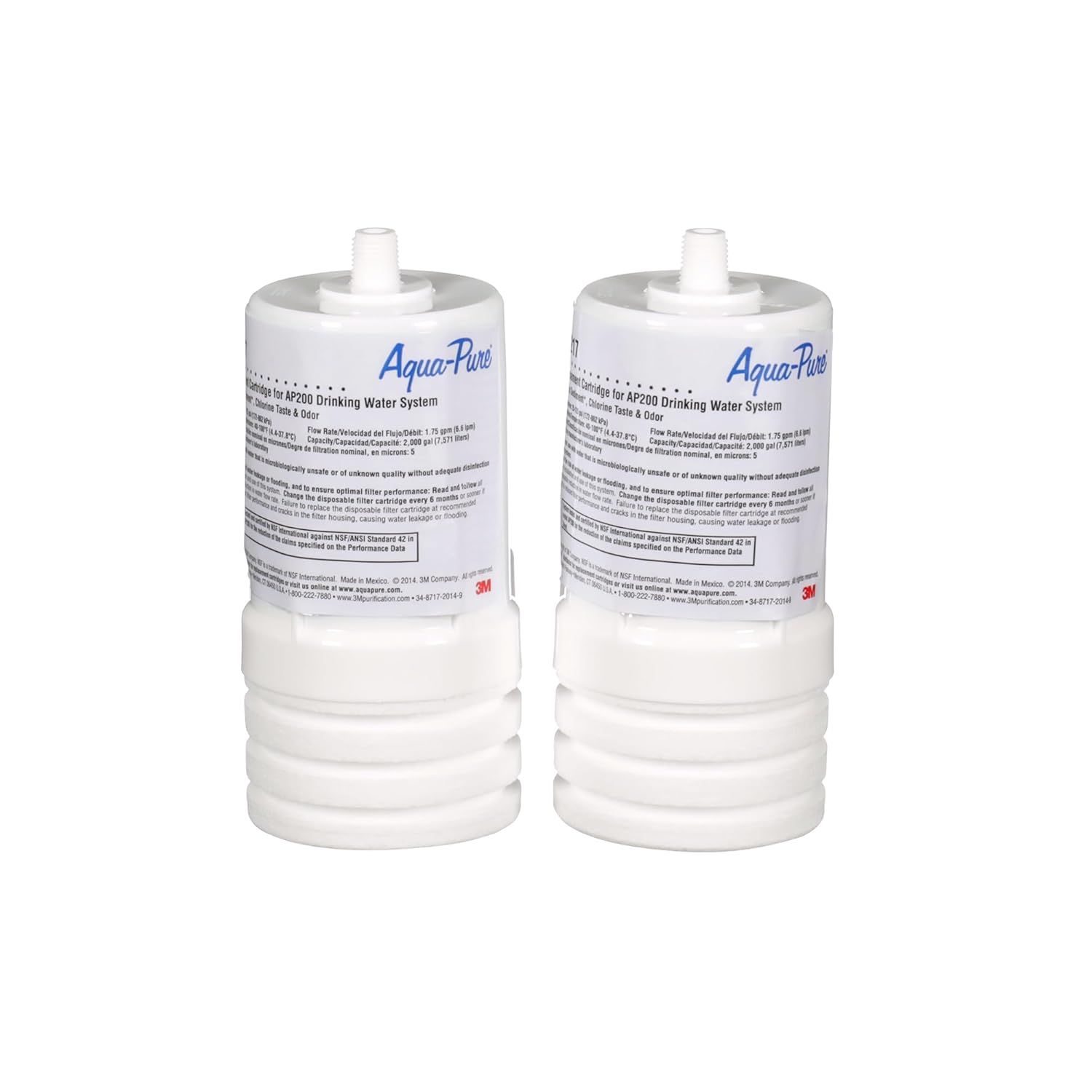 Aqua-Pure White Under Sink Water Filter Cartridge Set