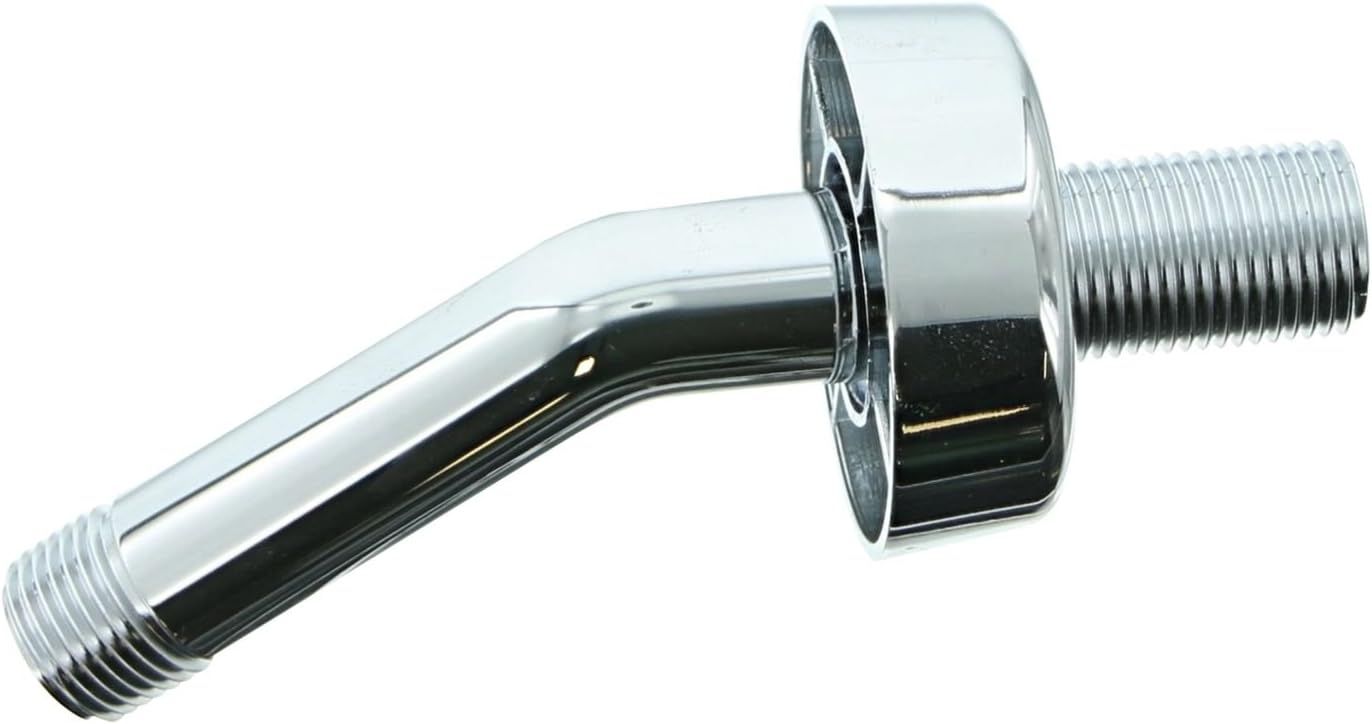 Universal Chrome Non-Metallic Shower Arm with Flange