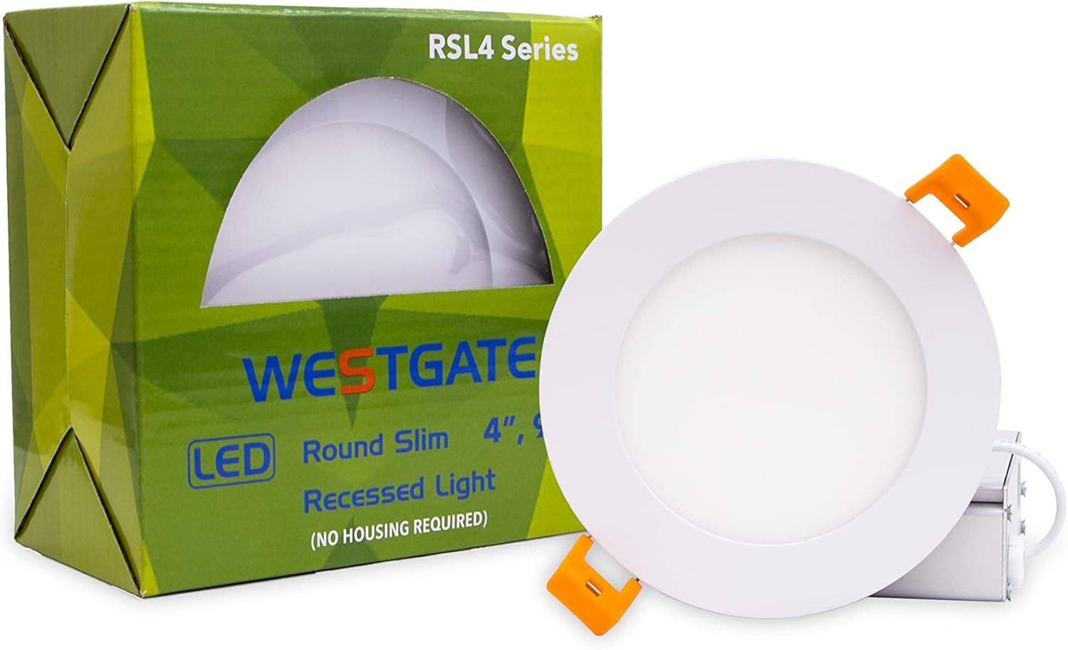 White Aluminum 4" LED Ultra Slim Recessed Light