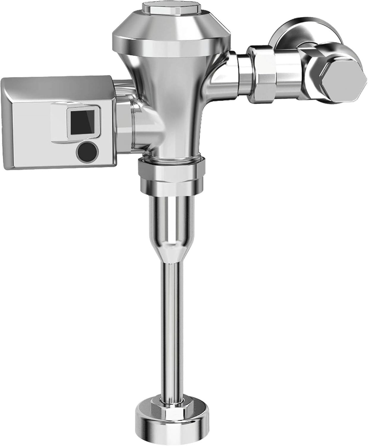 Chrome Sensor-Operated Industrial Urinal Flush Valve