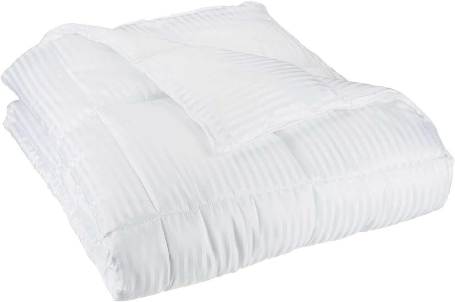 White Reversible Down Alternative Microfiber Comforter, Full/Queen