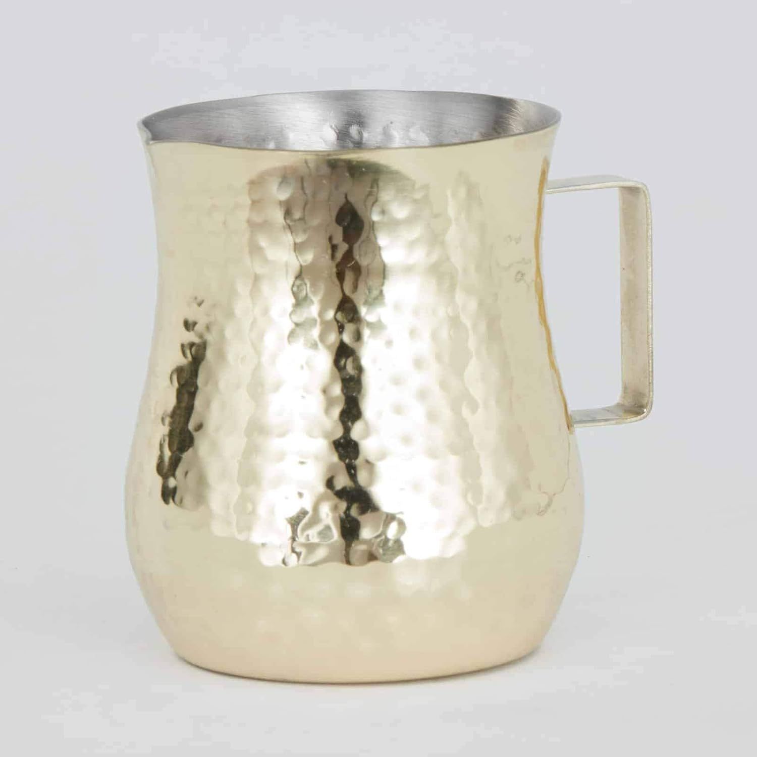 Gold Hammered Stainless Steel 4-Ounce Creamer