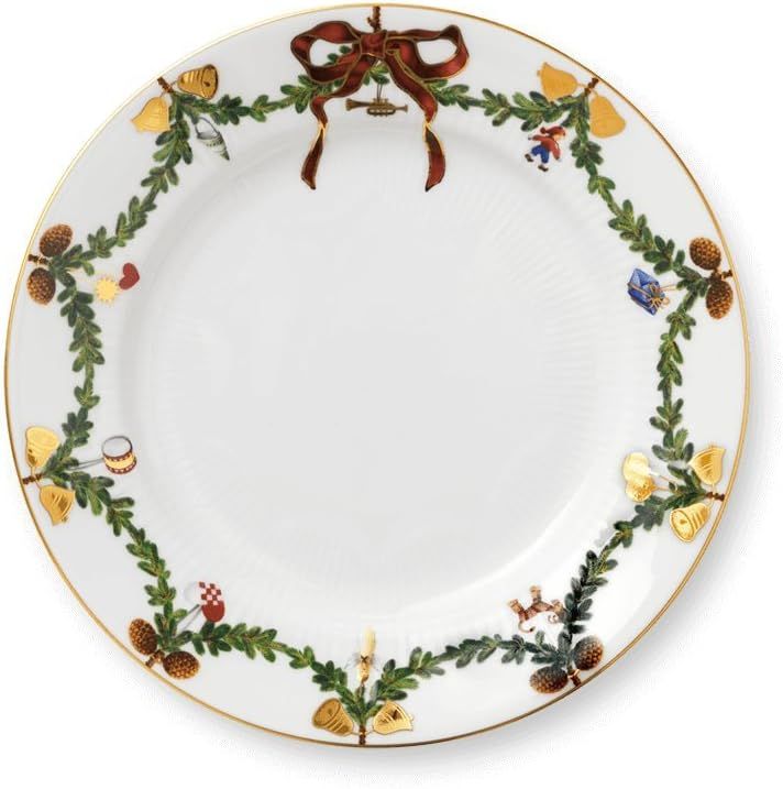 Winter Joy Porcelain 8" Christmas Salad/Dessert Plate