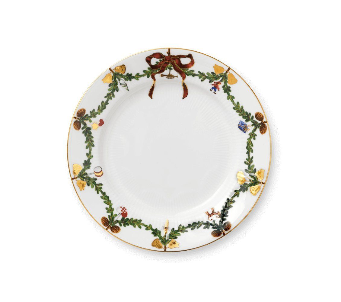 Winter Joy Porcelain 8" Christmas Salad/Dessert Plate