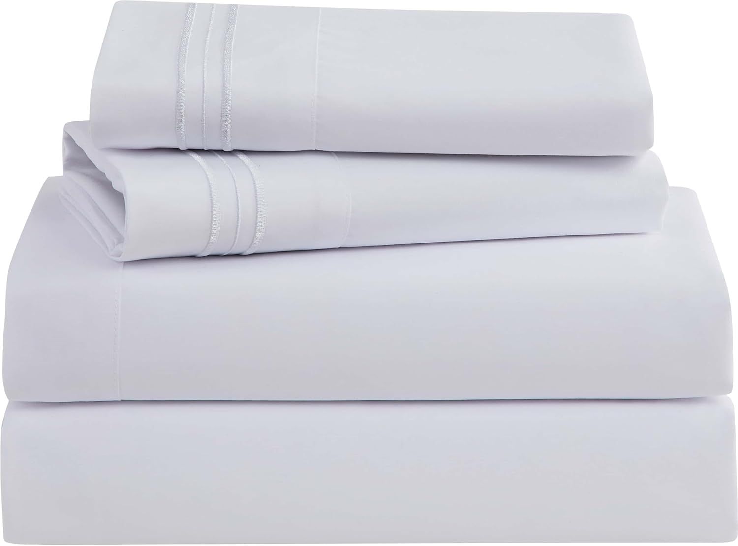 White Queen Organic Cotton Microfiber Deep Pocket Sheet Set