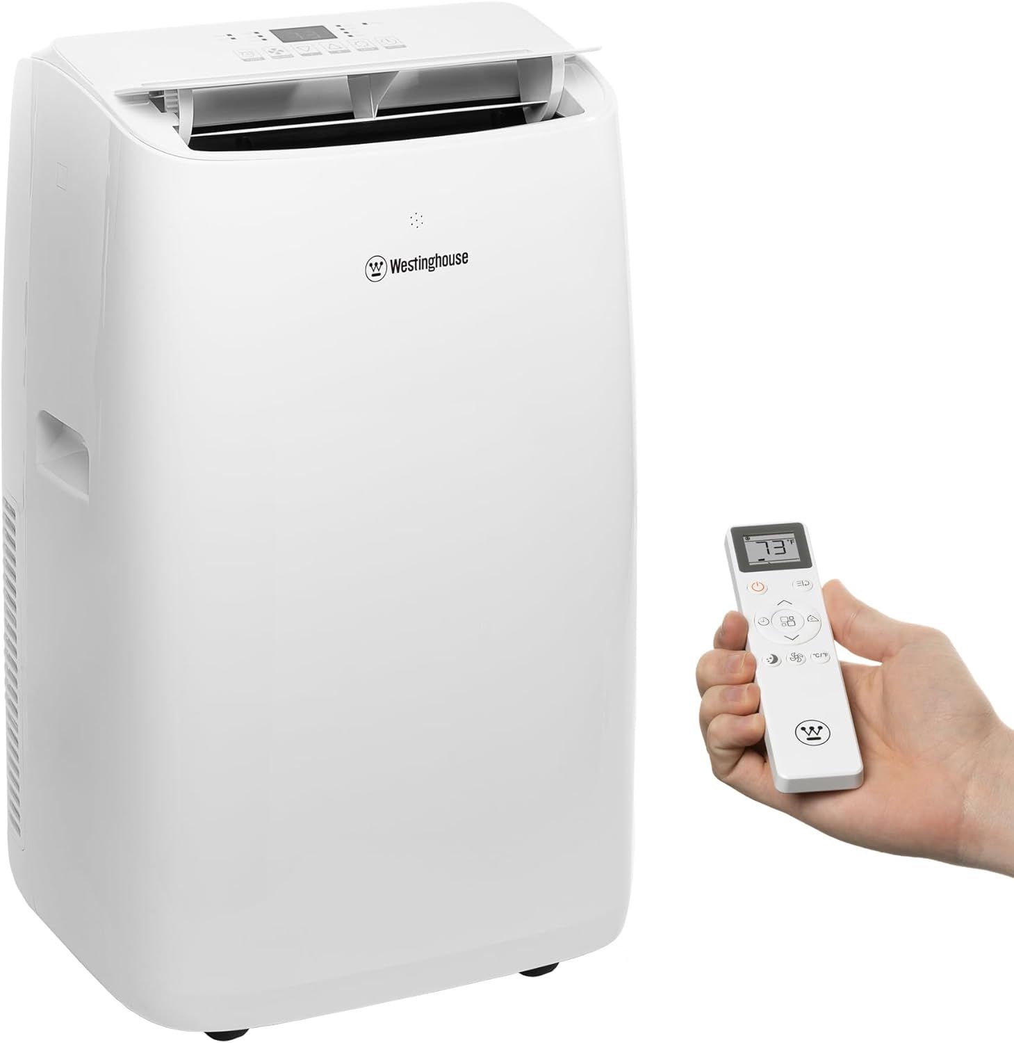 Westinghouse 14,000 BTU White Portable Air Conditioner with Heat Pump and Remote