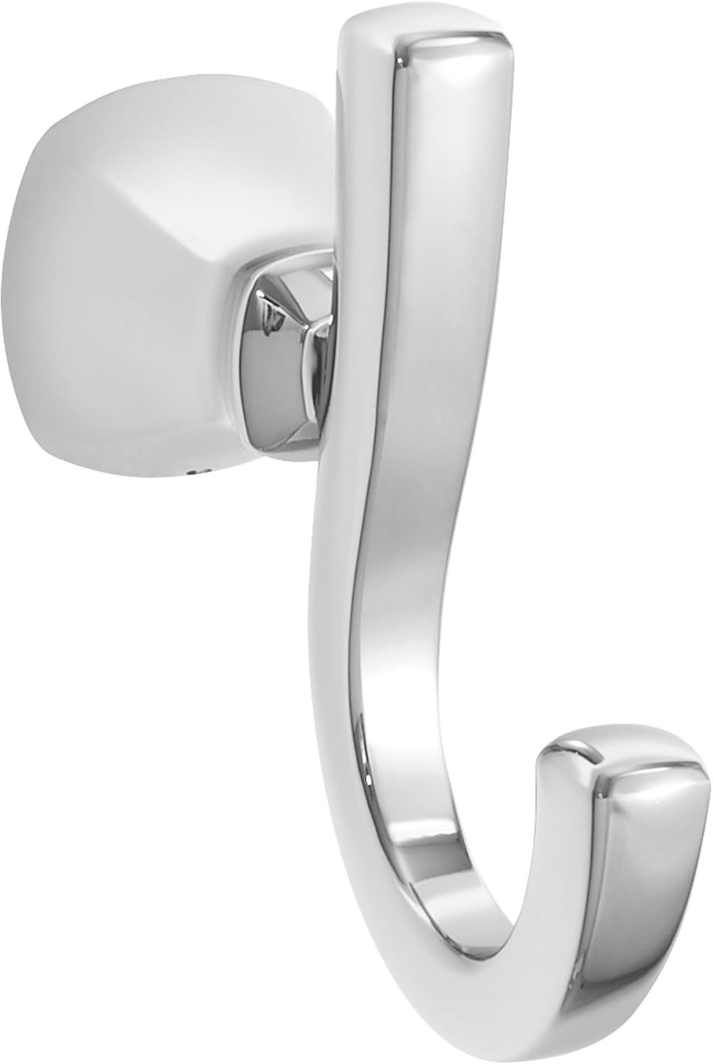 Polished Chrome Metal Double Robe Hook