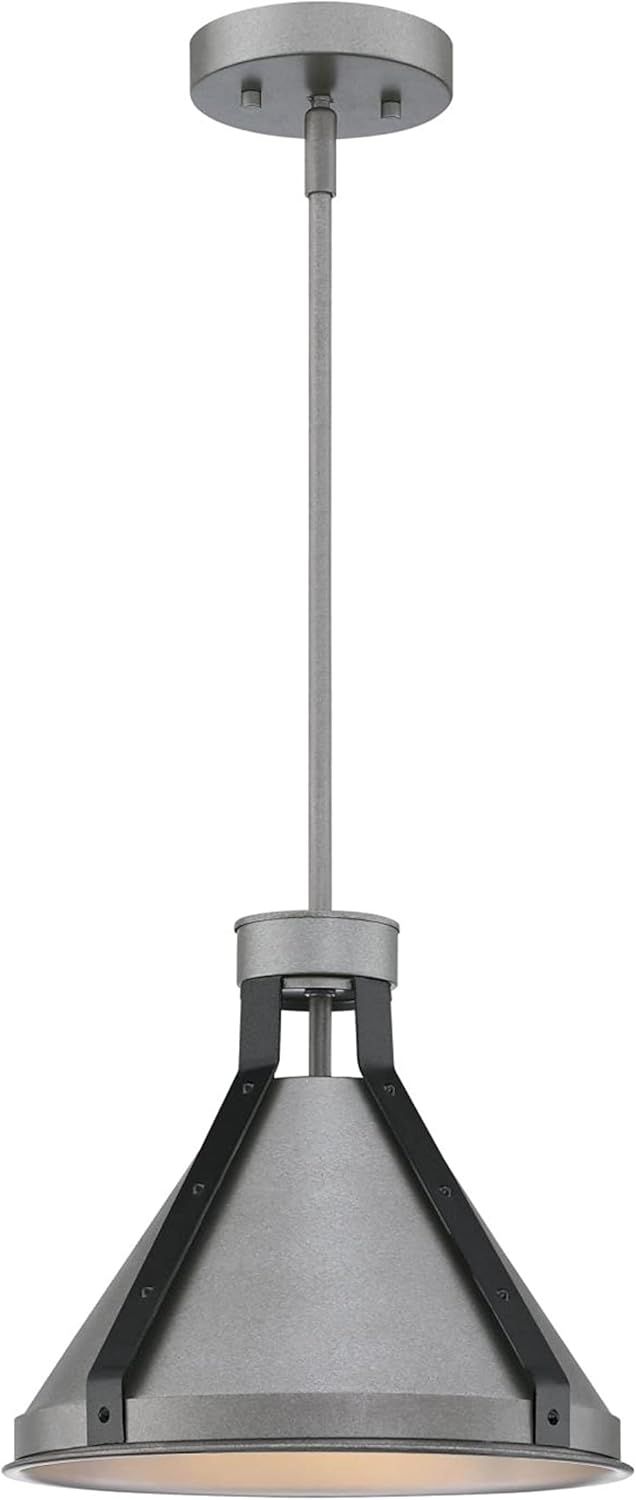 Pennsauken Industrial Steel Pendant Light with Iron Accents