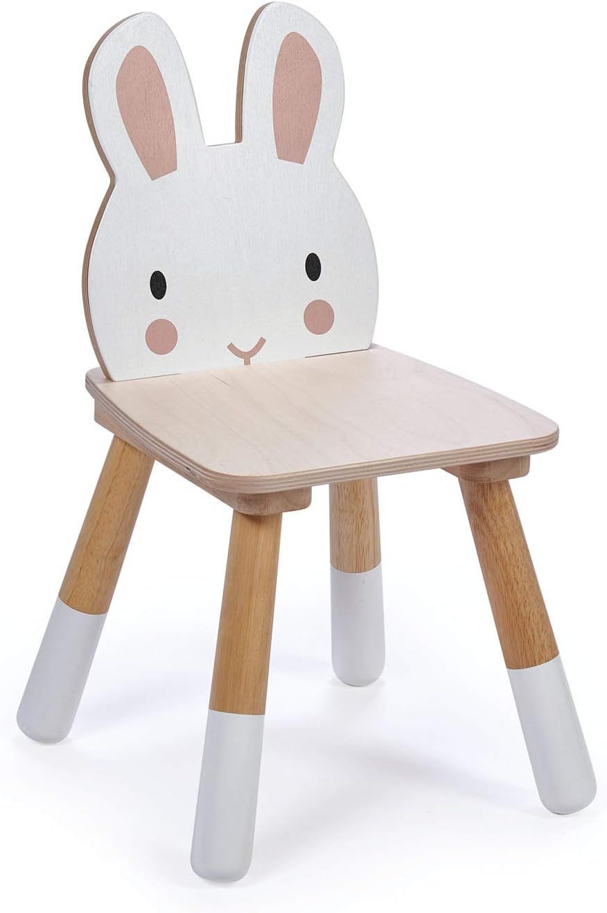 White Handcrafted Sustainably Sourced Kids Rabbit Chair