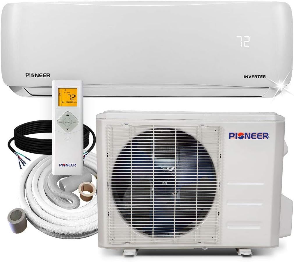 Pioneer 12000 BTU White Wall Mount Ductless Mini Split Heat Pump