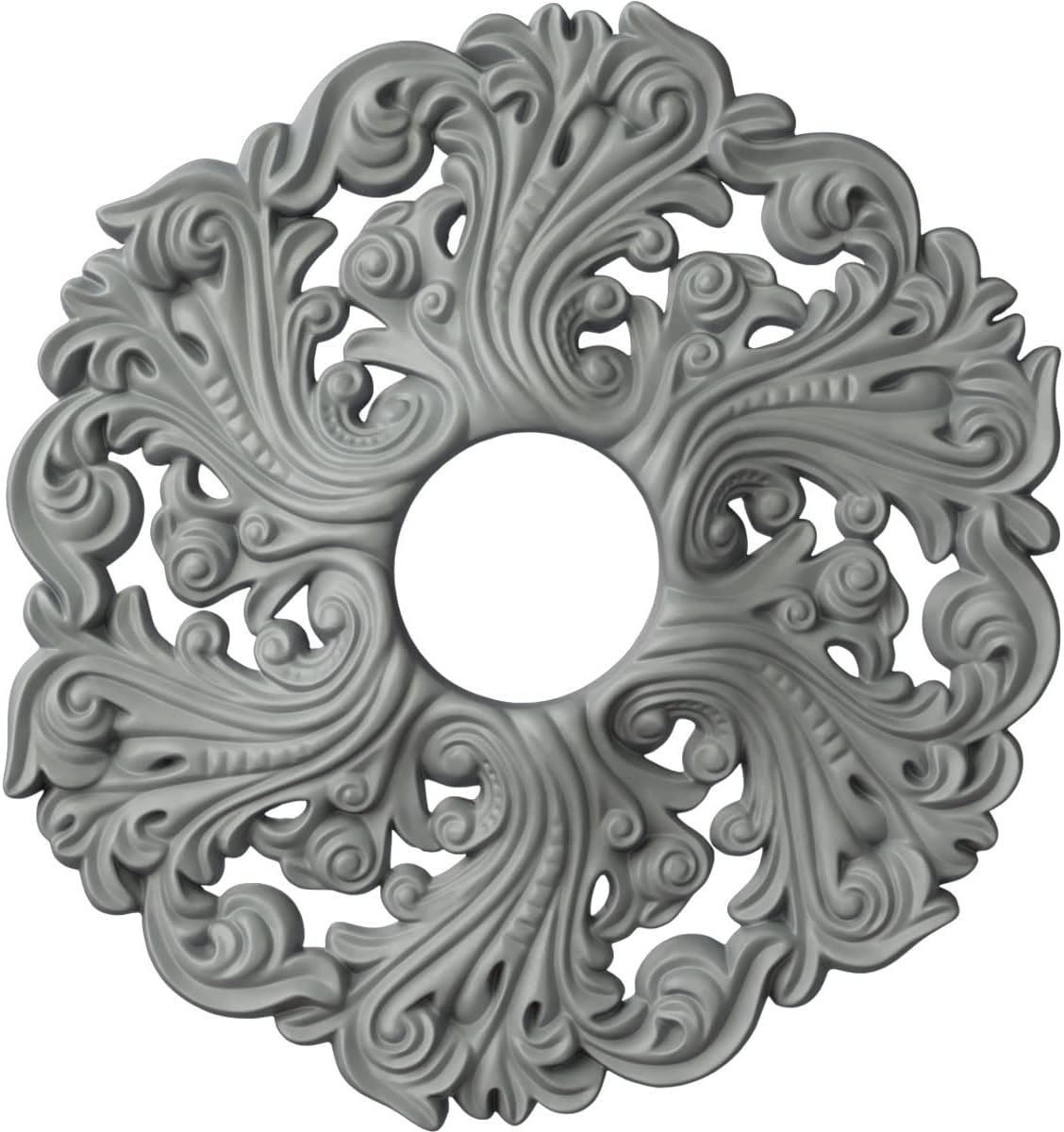 Gray Polyurethane Orrington Ceiling Medallion, 19.63"