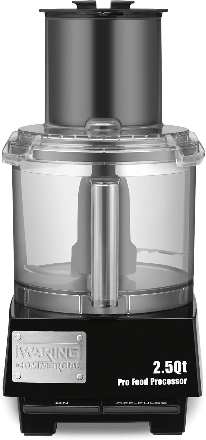 Waring 2.5 Quart Black Polycarbonate Commercial Food Processor