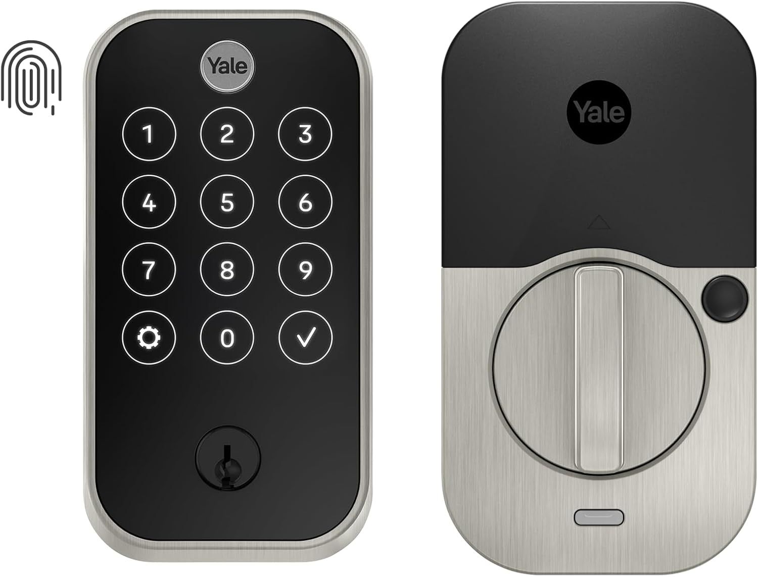 Satin Nickel Wi-Fi Electronic Deadbolt with Touchscreen Keypad