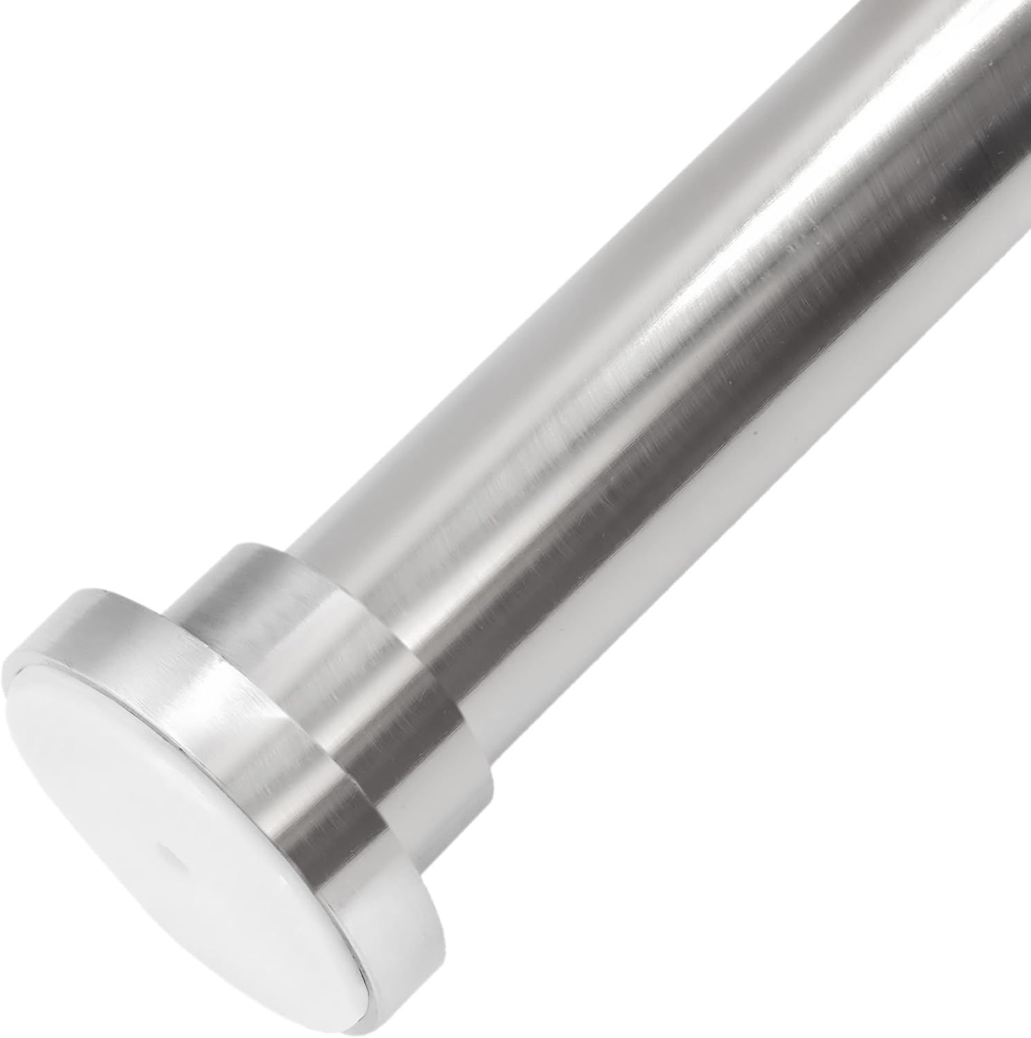 Satin Nickel Adjustable Metal Tension Rod 30-52 Inches