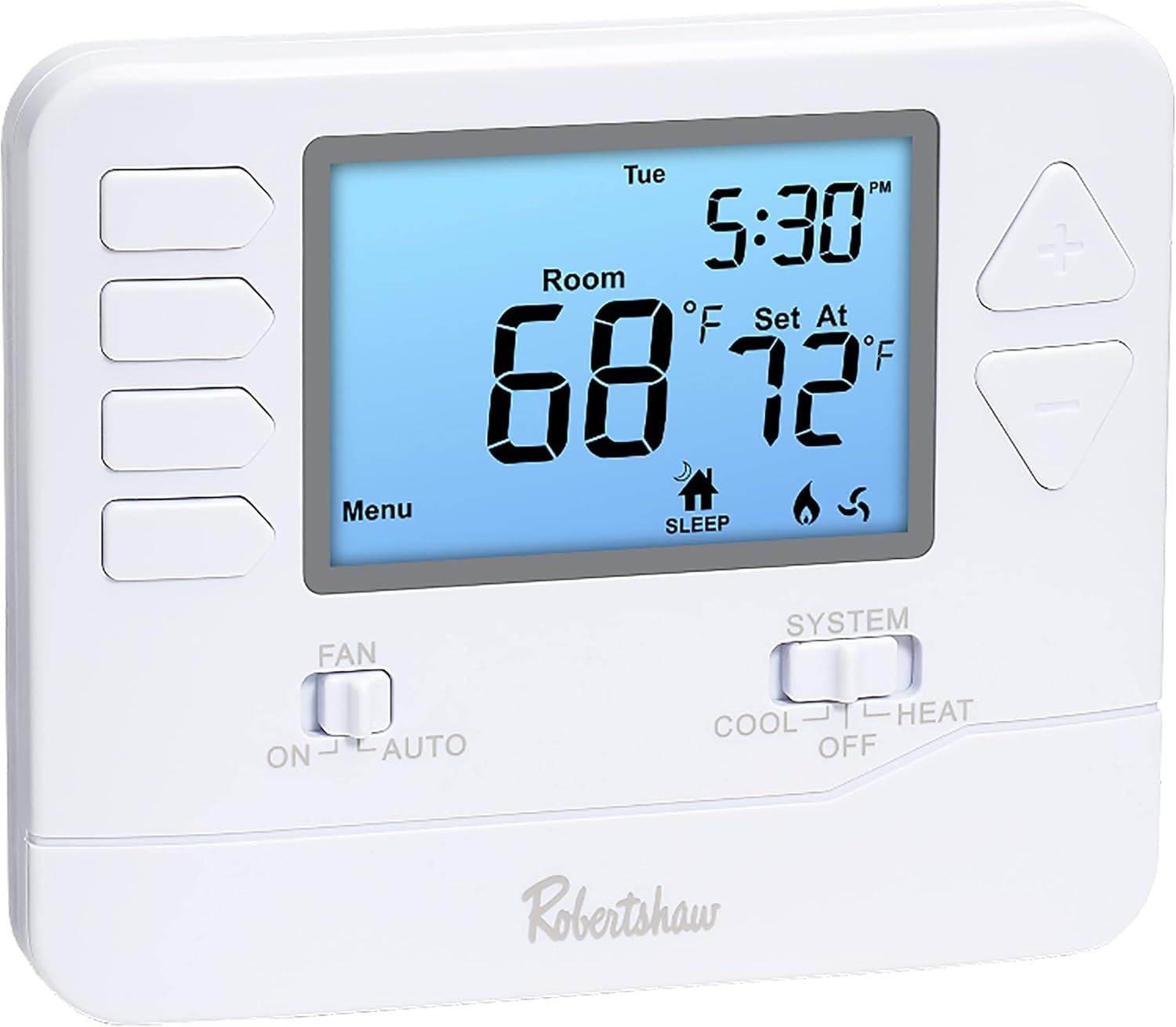 White Digital 7-Day Programmable Wall Thermostat