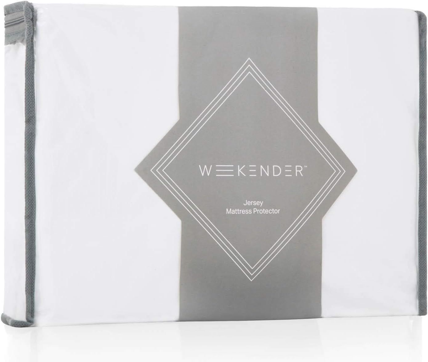 California King White Jersey Mattress Protector with Waterproof Barrier