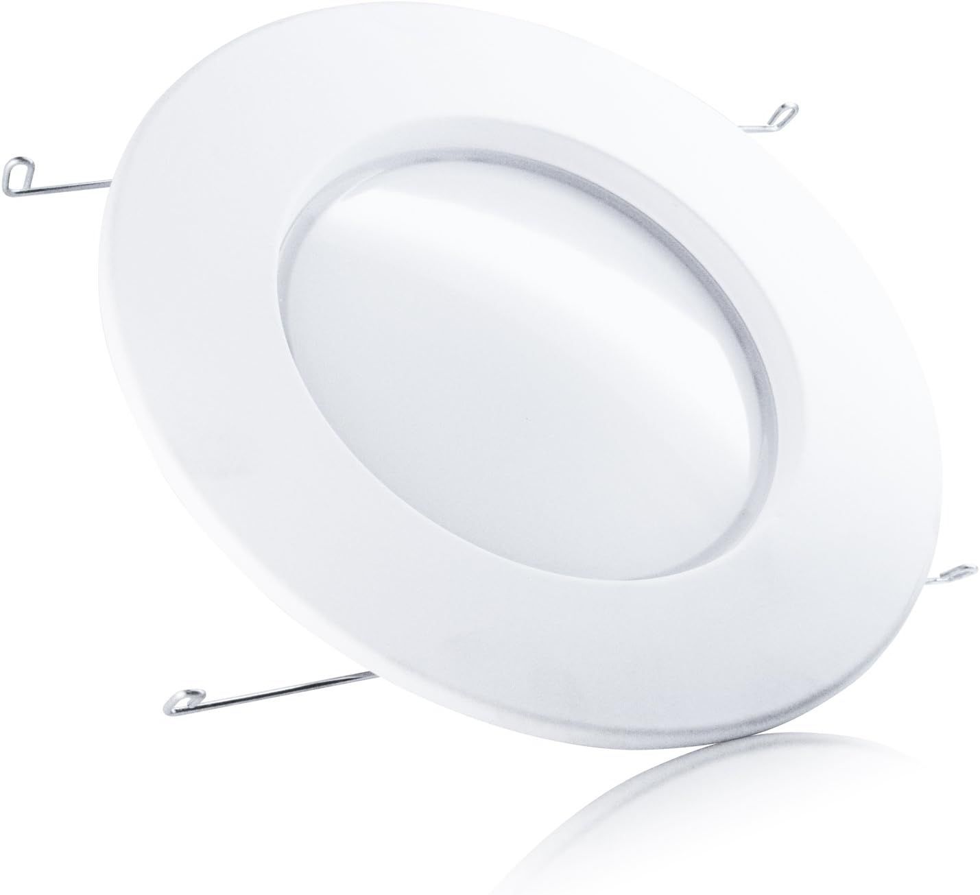 White 7.4-Inch Round LED Recessed Downlight