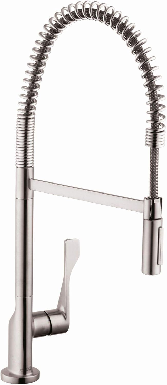 Industrial Stainless Steel Pull-Out Spray Kitchen Faucet