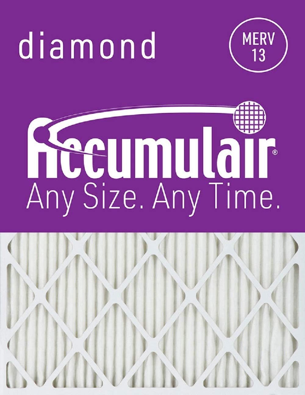 Accumulair Diamond 12x12x1 MERV 13 Furnace Air Filter, 6-Pack