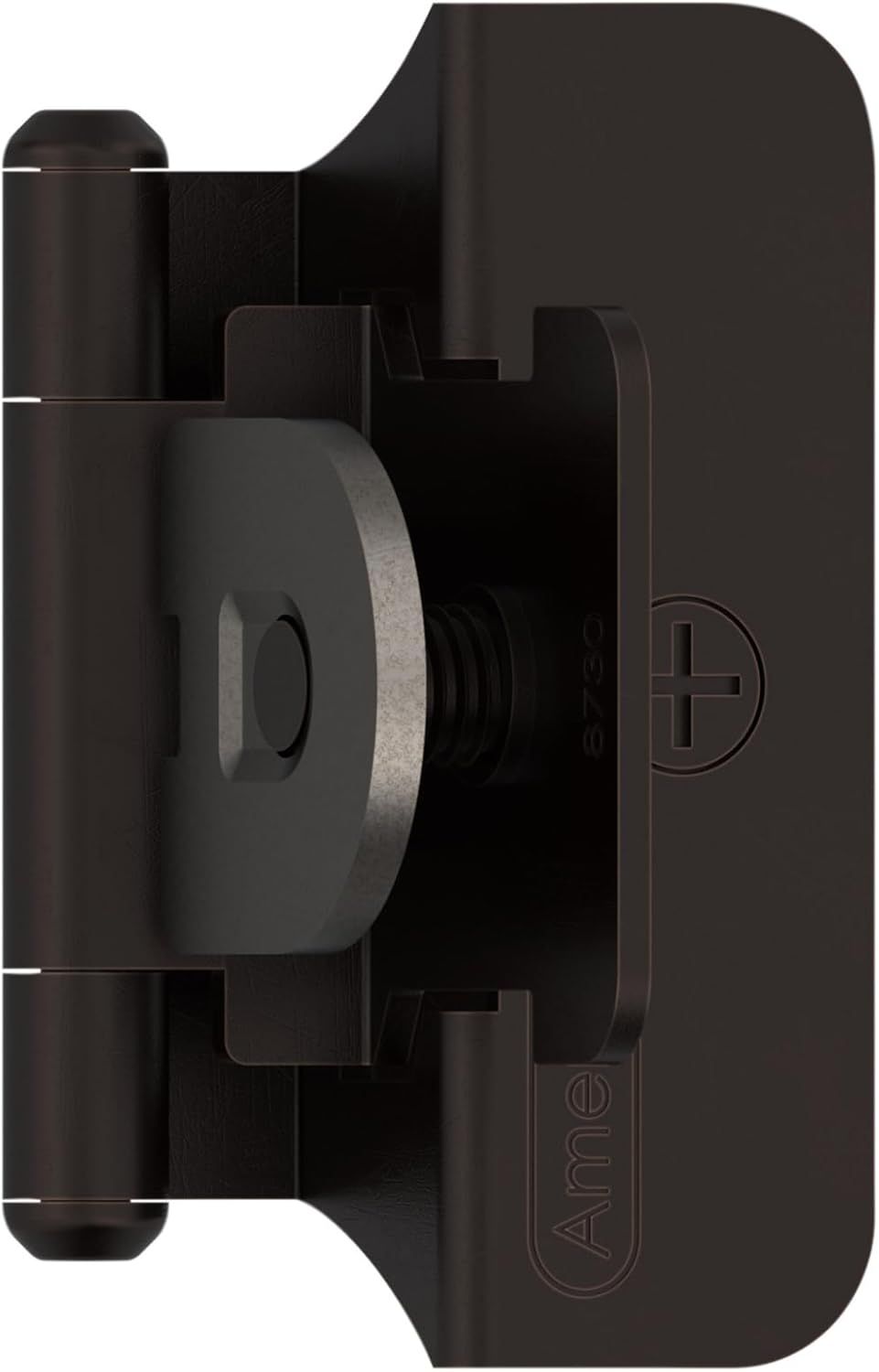 Oil-Rubbed Bronze Self-Closing Double Demountable Cabinet Hinges