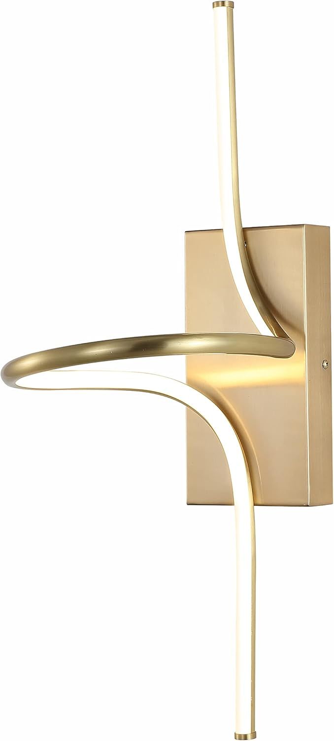 Sketch Minimalist Glam 23.5" Gold Integrated LED Vanity Sconce