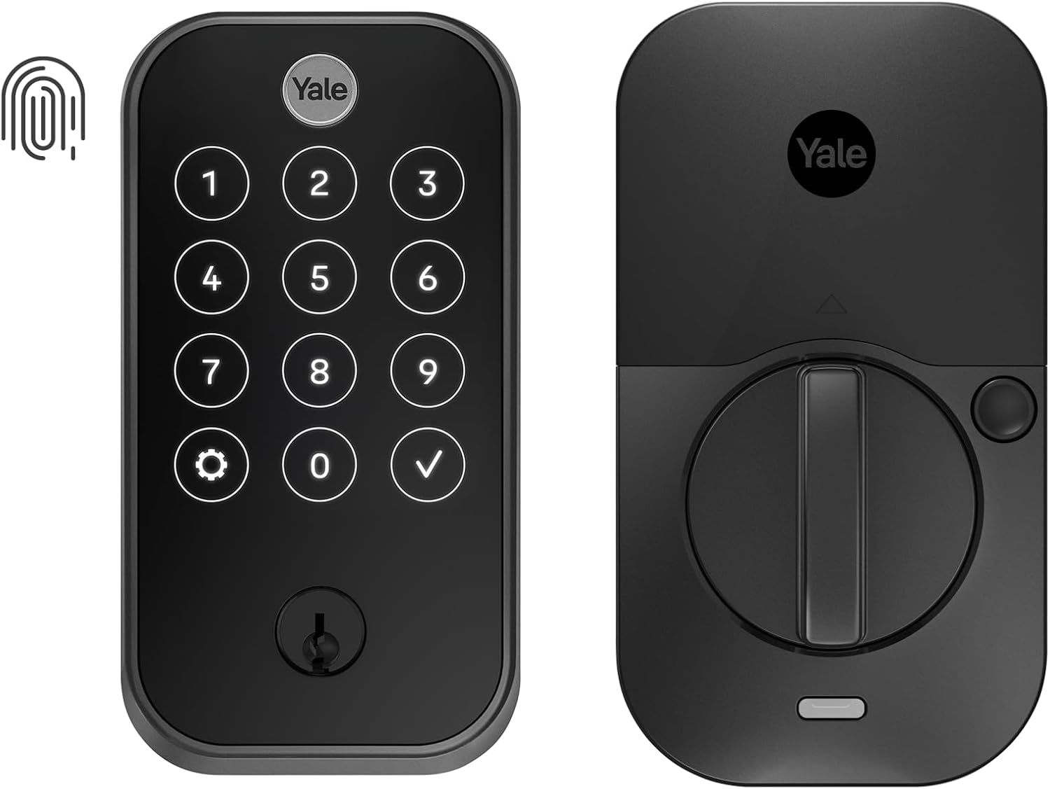 Black Suede Wi-Fi Electronic Deadbolt with Touchscreen Keypad