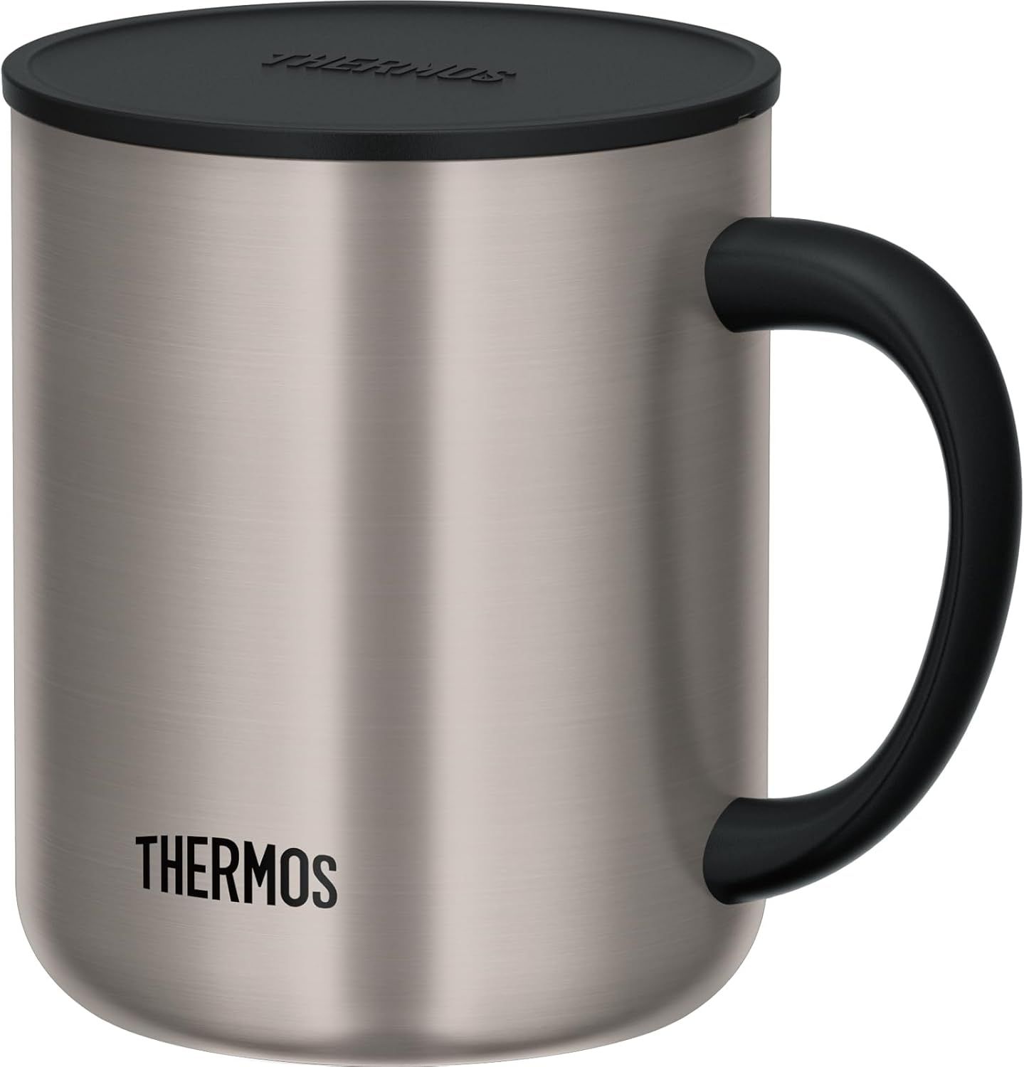 450ml Stainless Steel Matte Insulated Travel Mug with Handle