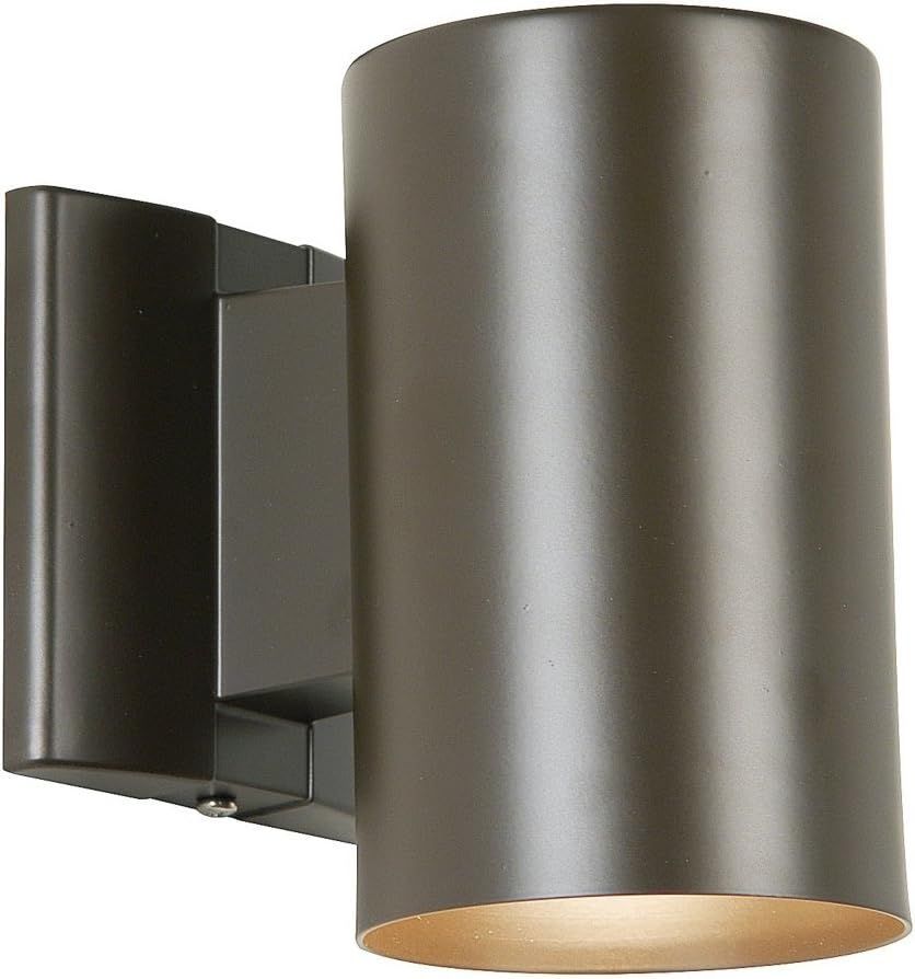 Architectural Bronze Modern 7" Cylinder Wall Sconce