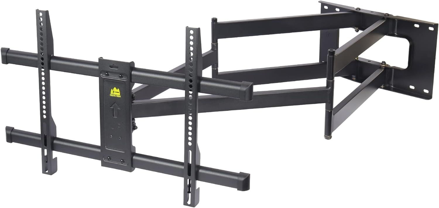 Black Steel Full Motion Long Arm TV Wall Mount