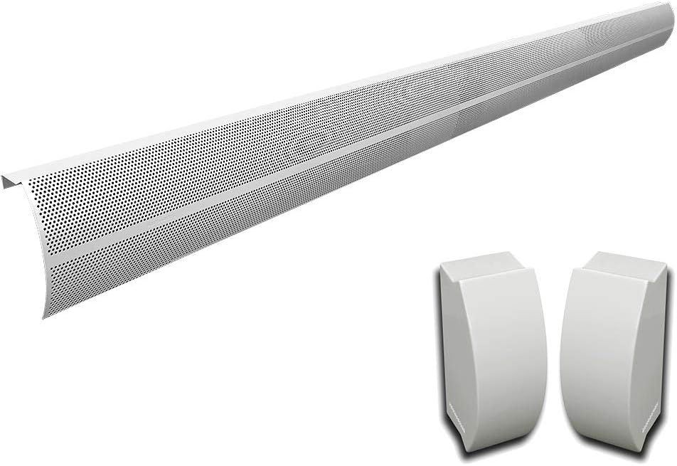Elliptus 7-ft White Galvanized Steel Slip-On Baseboard Heater Cover