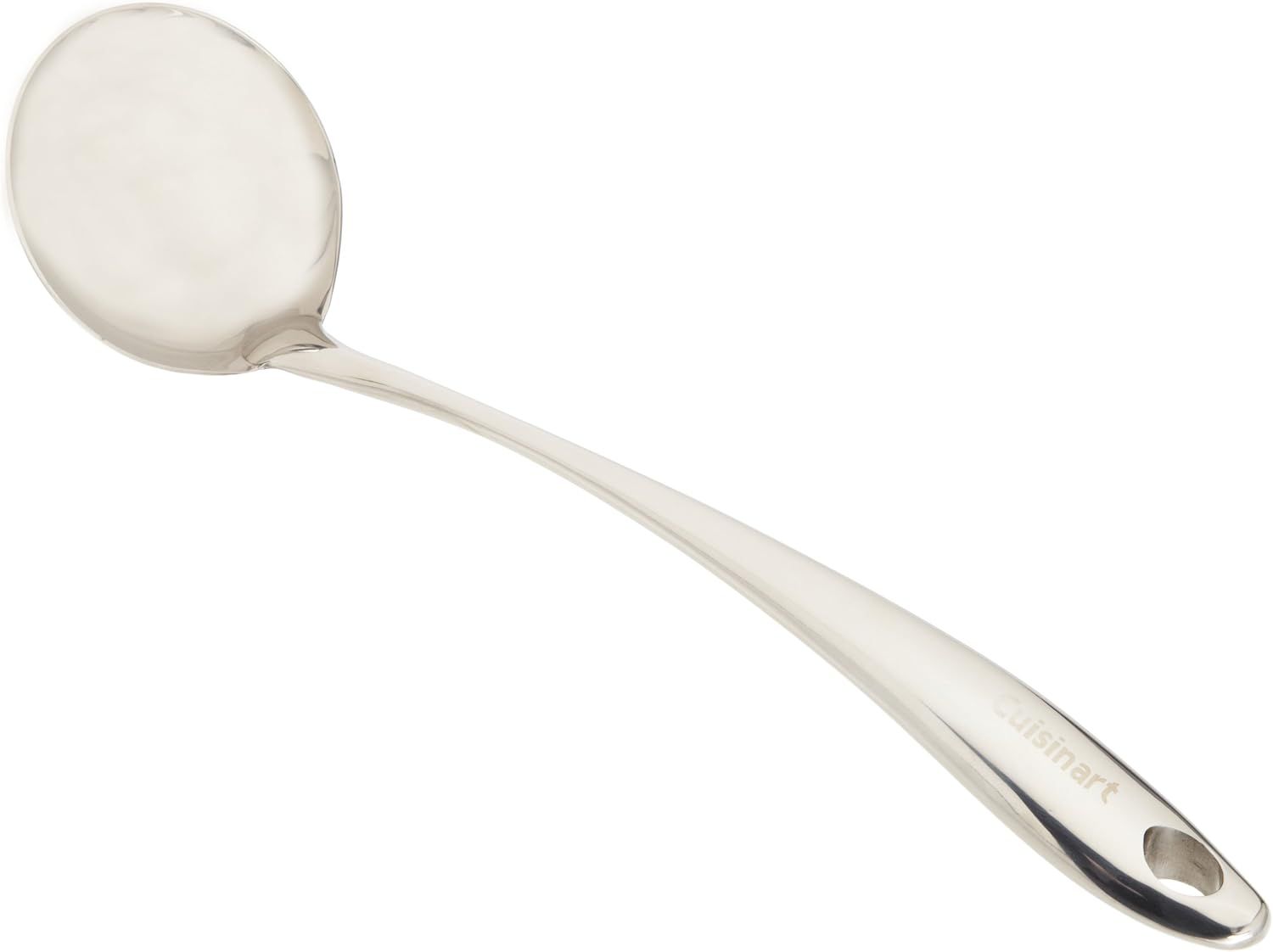 Elegant Stainless Steel Hollow-Handled Soup Ladle