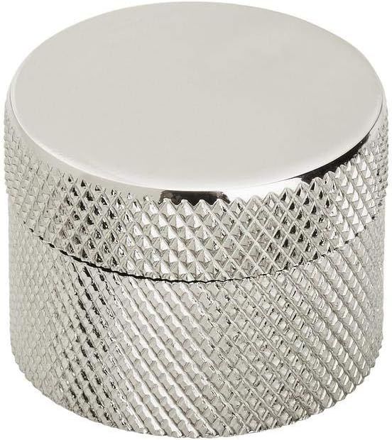 Polished Nickel Round Cabinet Knob with Mounting Hardware