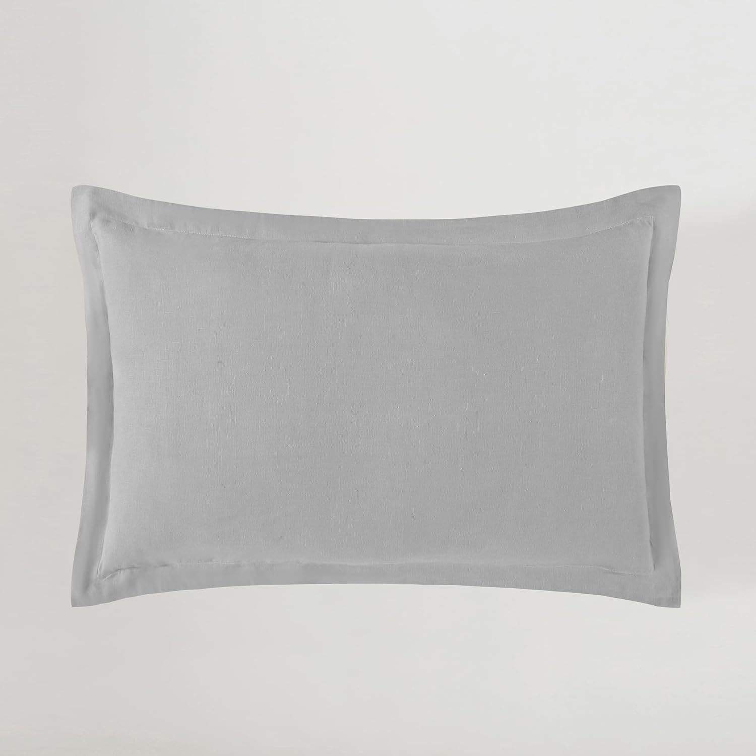 Dove Gray Organic Linen King Sham Set