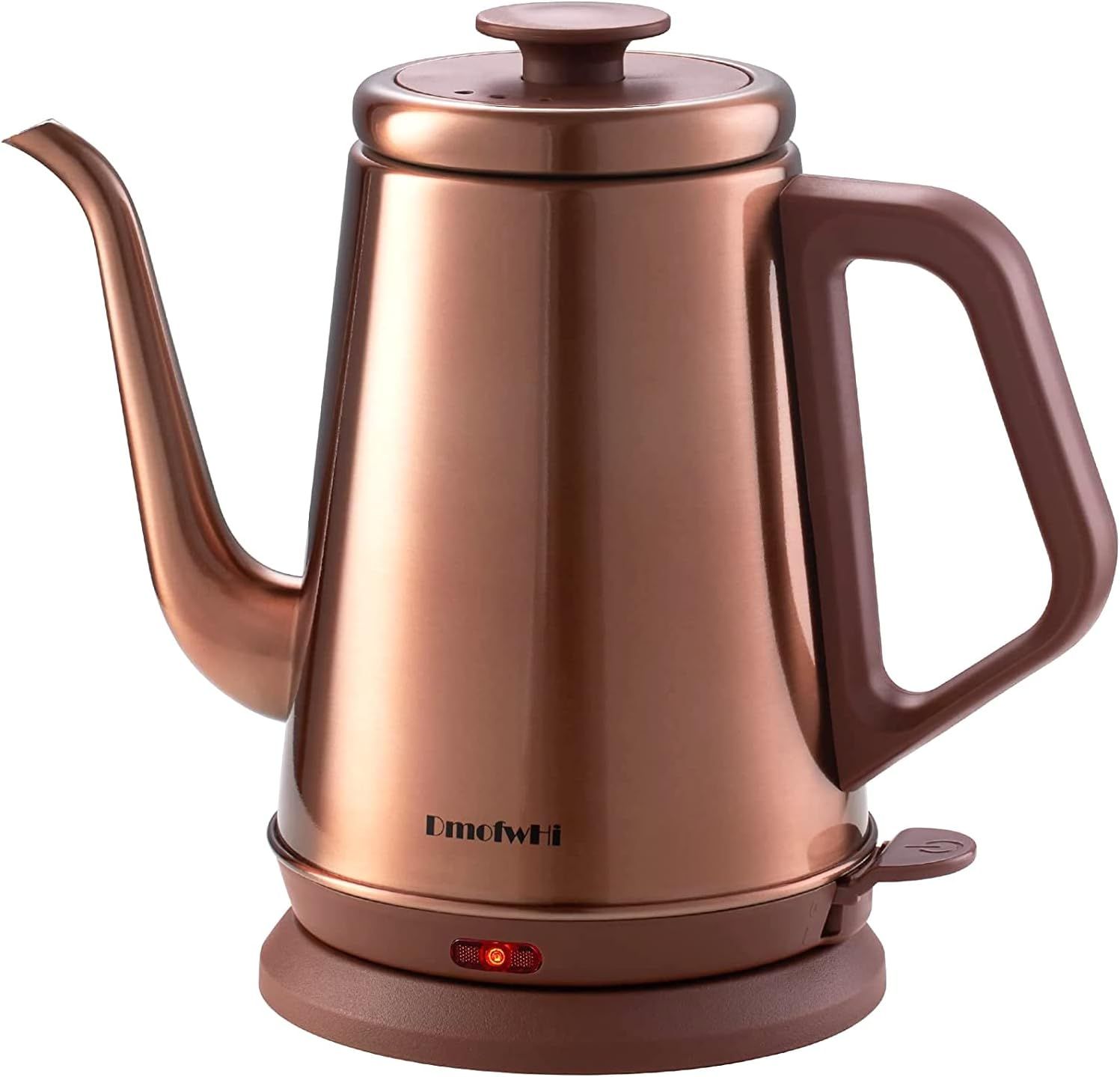 Copper Stainless Steel Gooseneck Electric Kettle with Auto Shutoff