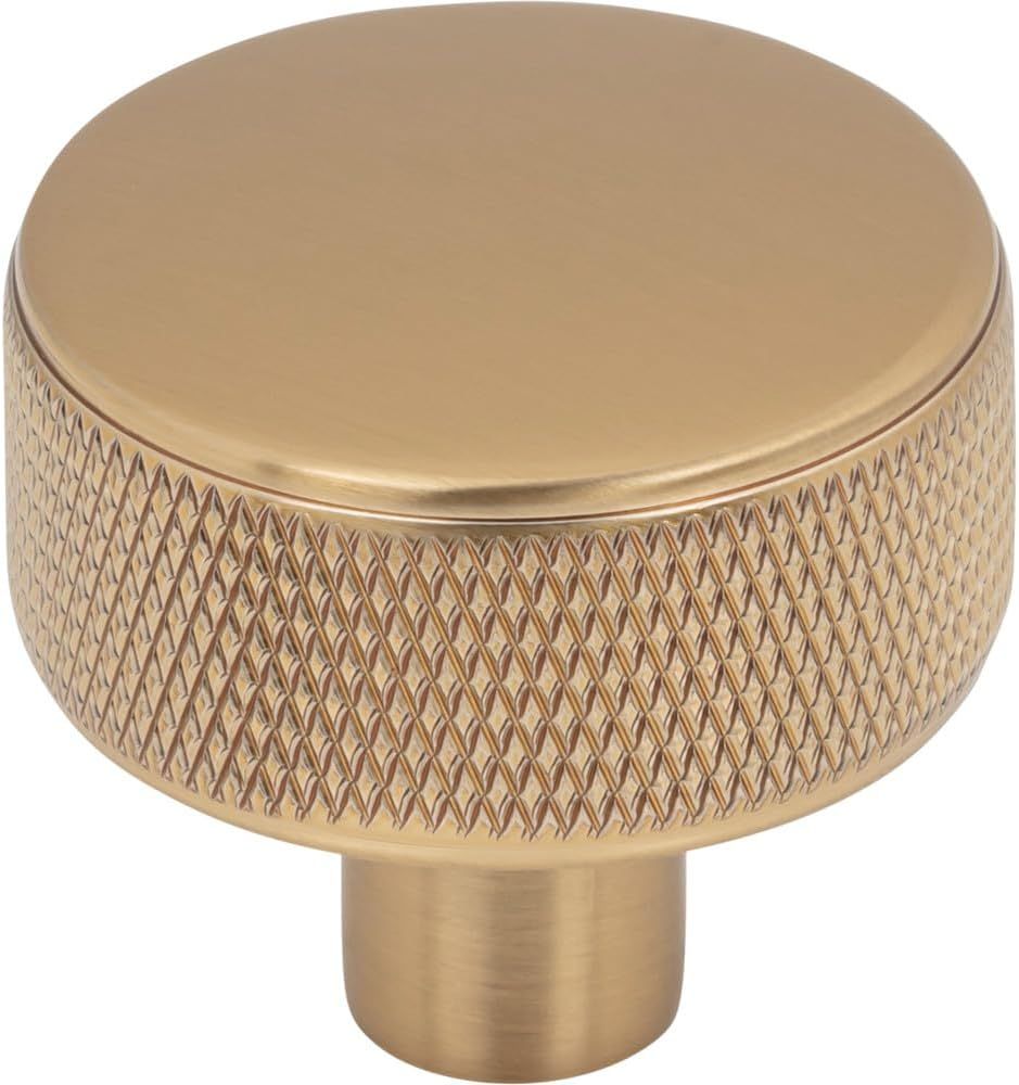 Honey Bronze Industrial Round Knob with Mounting Hardware